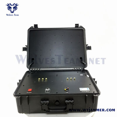 comprar Maleta portátil WiFi 3,6G 3500-3600MHz dispositivos de interferencia de señal Digital para aplicaciones de interrupción de señal inalámbrica de 433 MHz Fabricación en línea