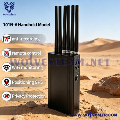 comprar Bloqueador de señales portátil de antena 101N-6 de 12 W Fabricación en línea