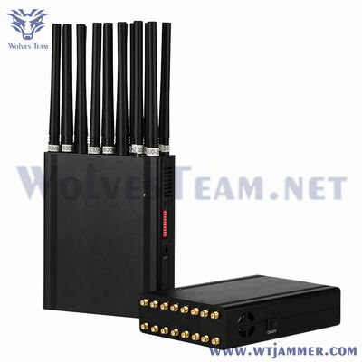 comprar Señal móvil de 16 canales, 2G, 3G, 4G, 5G, CDMA, bloqueador de señal GPS, supresor de mano multifunción, interferencia de señal Fabricación en línea