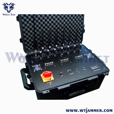 comprar 350W bloqueador de señal de drones resistente al agua ventilador Revestimiento de bastidor refrigerado con casters duradero Fabricación en línea