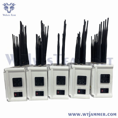 Comprar 4G 5G bloqueador de señal de teléfono celular WiFi bloqueador 16 antena para sala de conferencias privada Fabricación en línea