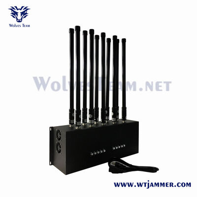 Comprar Bloqueador de señal de teléfono celular WiFi 5.8G de escritorio de 195W multibanda para interiores con control remoto Fabricación en línea