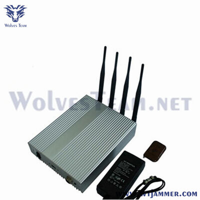 Comprar Jammer de teléfono móvil seleccionable de 50 metros y 4 antenas, bloqueador de señal 5G para instalación fija en interiores en salas de reuniones confidenciales importantes Fabricación en línea