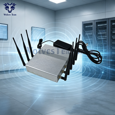Comprar Jammer de señal inalámbrica de escritorio ajustable de frecuencia personalizada de 8 bandas, bloqueador de señal de teléfono móvil multibanda para sala de negociación Fabricación en línea