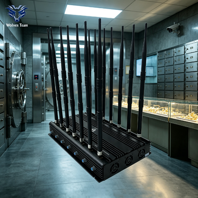 Comprar Jammer de señal inalámbrica de bandas completas con antenas ajustables 16 para banco Fabricación en línea