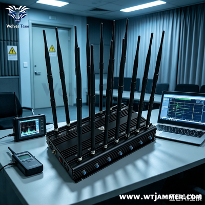 Comprar Bloqueador de Señal Inalámbrica de Banda Completa con 16 Antenas Ajustables Anti-Escuchas para Clubes Privados y Lugares Exclusivos Fabricación en línea