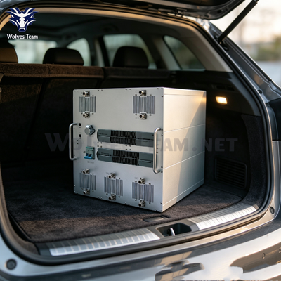 Comprar 10 canales interiores 500W bloqueador anti-drone montado en el vehículo para largas distancias Fabricación en línea