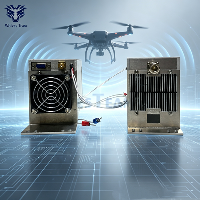Comprar Fábrica de 20W RF Amplificador de potencia Modulo de interferencia anti-drones, Antena omnidireccional 360 grados de cobertura completa para la integración de sistemas de defensa de UAV personalizados Fabricación en línea