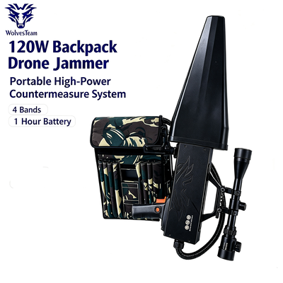 Comprar Jammer UAV de 120W y 4 bandas con despliegue rápido para operaciones tácticas y neutralización de drones Fabricación en línea