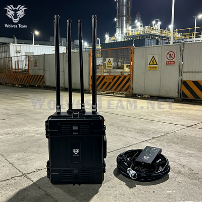 Comprar Jammer de señal combinado de alta potencia y largo alcance en maleta con ruedas de 500-2000M, canales de frecuencia personalizables para depósitos de petróleo, refinerías y sitios peligrosos petroquímicos Fabricación en línea