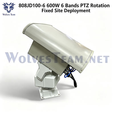 Comprar Sistema PTZ direccional contra drones de 6 bandas de 600W para interferencia de drones de largo alcance Fabricación en línea