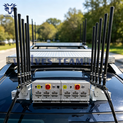 Comprar Jammer de señal para vehículos con antenas omnidireccionales que bloquea WiFi, GPS de drones, etc. Fabricación en línea