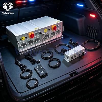 Comprar Fuera de 10 bandas Dual-Unidad de alta potencia de supresión de RF de potencia personalizada y bandas canales independientes de protección de largo alcance Fabricación en línea