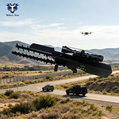 Comprar Arma de contramedida de UAV 30W 100-240VAC Dispositivo portátil de supresión de RF para protección contra drones e información confidencial Fabricación en línea