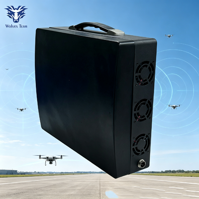 Comprar Supresor de señal portátil impermeable para exteriores de 4 bandas, frecuencia personalizable, GSM, WiFi 2.4G, inhibidor de drones Fabricación en línea