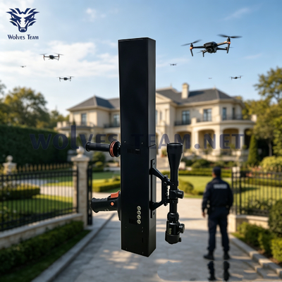 Comprar Último bloqueador de señales de tipo de pistola al aire libre 500-1000M Para protección VIP Dispositivo portátil anti-UAV con bandas de frecuencia personalizables 4 ′′ 8 Fabricación en línea