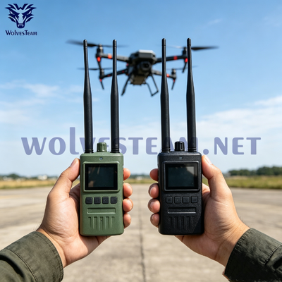 Comprar Detector de drones portátiles con batería incorporada y antena omnidireccional Fabricación en línea