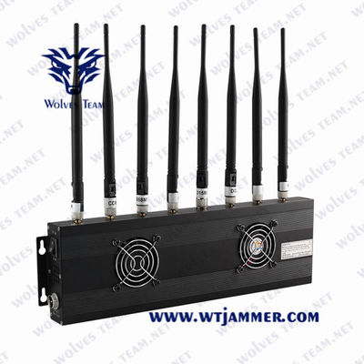 Emisión potente ajustable de escritorio de la señal del G/M 5G del VHF de la señal Jammer/UHF del teléfono móvil de las antenas omnidireccionales