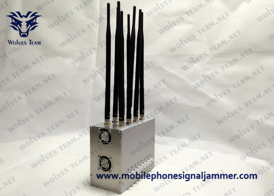 Antena ajustable del poder más elevado 8 de la emisión de la señal del teléfono móvil que bloquea la emisión de WiFi GPS G/M CDMA 3G 4G 5G 100 metros