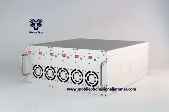 Bloqueador de señal de teléfono móvil inteligente WiFi Bluetooth/5G/GPS/Lojack/UHF/VHF señal Jammer rango de 150 metros