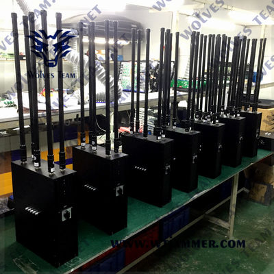 comprar 6 bandas de mochila de señal jammer manpack portátil tipo de señal de teléfono celular para el ejército online manufacture