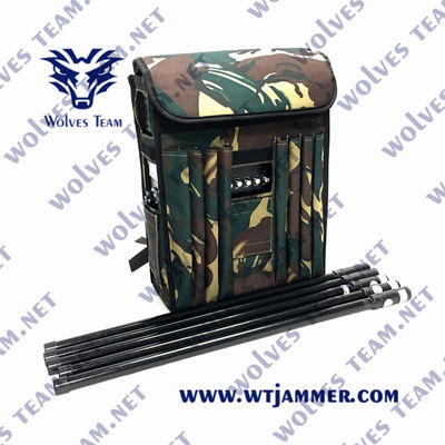 emisión durable militar de la mochila de la señal del abejón de GPS WIFI5.8G del poder más elevado 90W