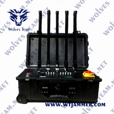 comprar 6 bandas 2500 metros 600W bloqueador de señal de drones online manufacture