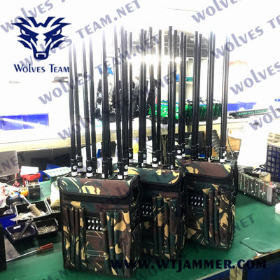 comprar 6 bandas de alta potencia EOD Mochila 4G 5G Jammer de señal de teléfono celular Manpack RF Jammer de señal online manufacture