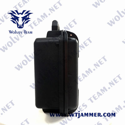 desmodulador anti del abejón de WIFI 2.4G 5.8G GPS de las emisiones del abejón del Uav de la maleta 25W