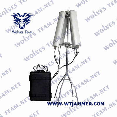 comprar 5000 metros anti-drone jammers 150W GPS señal Uav Drone jammer online manufacture