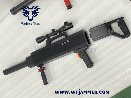 Tipo molde anti del rifle de la señal de GPS Wifi del arma de la emisión del abejón 1000-1500 metros que interceptan el abejón