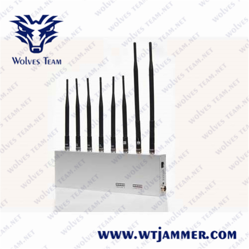8 antenas 8 banda bloqueador de todas las señales bloqueador 3g 4g GPS Wifi 2.4g bloqueador