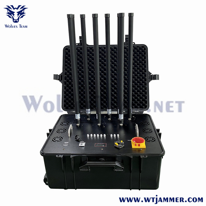 Tipo portátil de 8 bandas GPS WiFi GSM 3G 4G 5G interferencia de señal de teléfono celular precio de fábrica