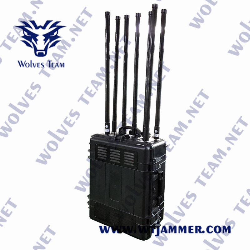 Alto poder militar portátil impermeable RC 433 antirremolque de drones hasta 4000 metros