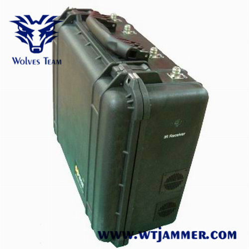 Telescopio portátil del laser del IR de la cartera que atasca la gama 3500 metros del Uav del abejón de la emisión de WIFI GPS de molde anti de la señal