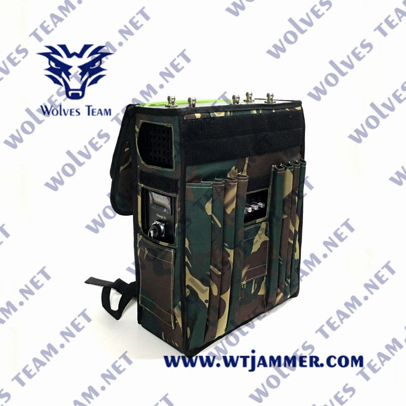 Emisión militar de la señal del abejón de GPS WIFI5.8G del poder más elevado de la emisión de la mochila de la seguridad de la protección del VIP