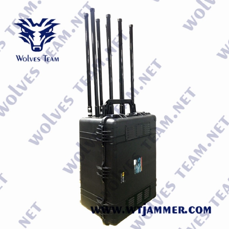 Bandas portátiles 1200W de la frecuencia ultraelevada 3G 4G 5G 12 del VHF de GPS de la emisión de la señal del G/M WIFI