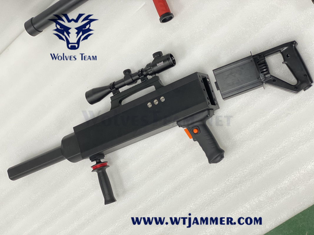 Tipo molde anti del rifle de la señal de GPS Wifi del arma de la emisión del abejón 1000-1500 metros que interceptan el abejón