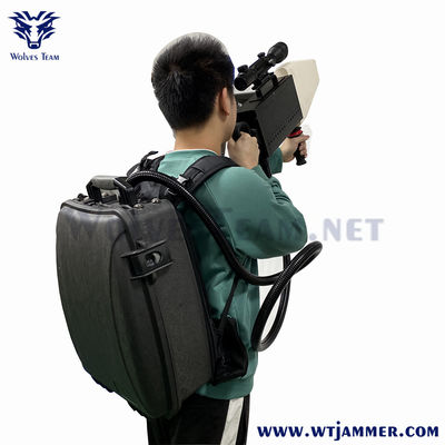 Mochila de seguridad GPS WIFI5.8G Drone Jammer de señal 5000M Protección VIP militar