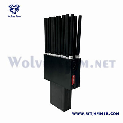 22 bandas 2G 3G 4G 5G L1 L2 L5 Lojack WiFi GPS Jammer RF 315 / 433 / 868MHz