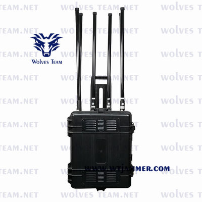 Jammer de señal de teléfono celular de banda múltiple UHF VHF WiFi GPS GSM 3G 4G 5G Jammer de señal de 20-6000MHz Jammer de señal bomba