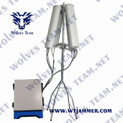550W 6 bandas resistente al agua anti-drone jammer WT902806D para la seguridad al aire libre