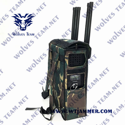 8 bandas Mochila WiFi5.8g GPSL1 GSM 433MHz Tipo de arma Drone Jammer