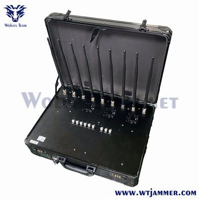 40W 8 Band Bolso portátil WIFI2.4G WIFI5.8G 2G 3G 4G Interruptor de teléfono celular -WT808TA5-8