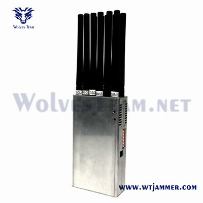 14 antenas portátiles para interferencia de señal de fábrica para 3G 4G 5G WiFi UHF VHF GPS Lojack interferencia de señal de teléfono celular
