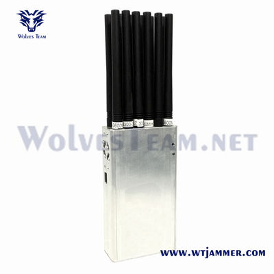 Bloqueador de señal portátil de 14 antenas para GSM 3G 4G 5G WIFI GPS RF315/433MHz, ventas para UHF VHF Lojack