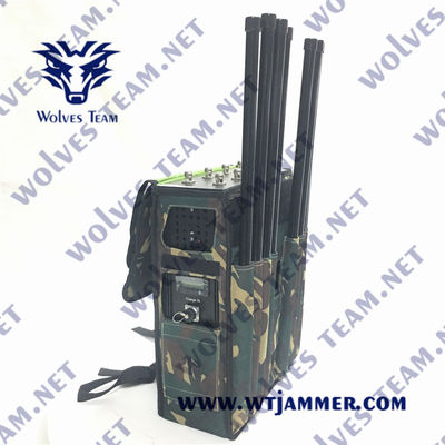 10 bandas Mochila RECIED Bomb Jammer WT601510 con 200m de rango de interferencia y 20W de potencia cada uno