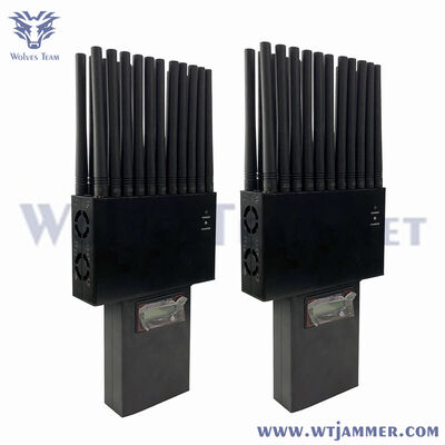 Interno portátil 22 antena GSM 3G 4GLTE 5G interferencia de teléfono celular Wifi2.4g Wifi5.8g GPS uhf vhf RF interferencia de señal