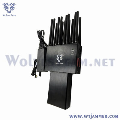 16 bandas portátiles bloqueador de señal teléfono celular GSM 3G 4G 5G RF868/433MHz WiFi GPSL1 bloqueador