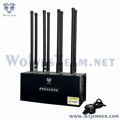 20W 8-Channel Desktop Signal Shielding Device High-Power Wireless Blocker for Confidential Locations